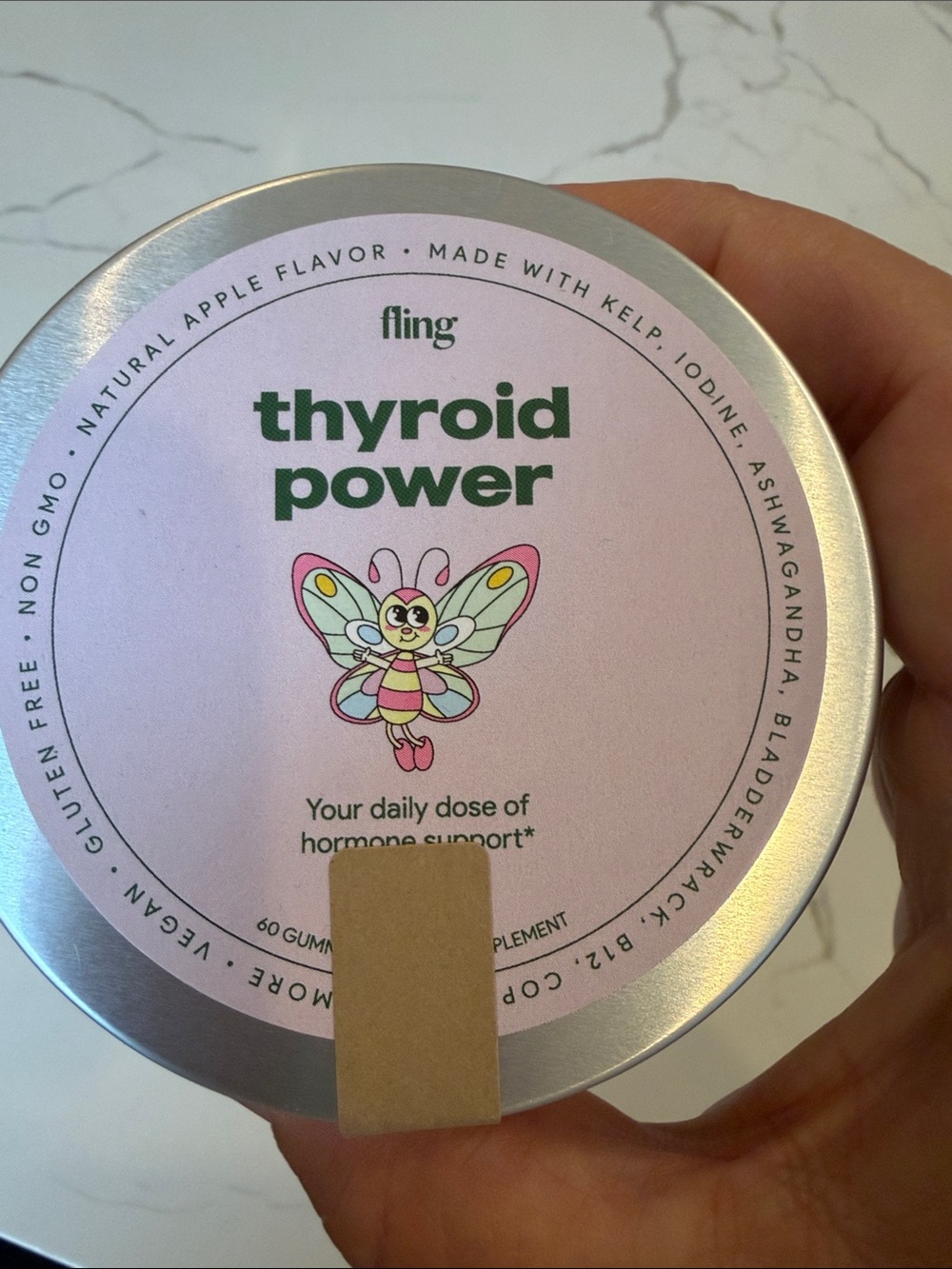 FLING Thyroid Power Gummies - Pink & Green Label